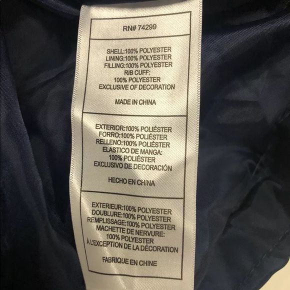 Ben Sherman Puffer Jacket Boys XL Navy - Picture 4 of 4